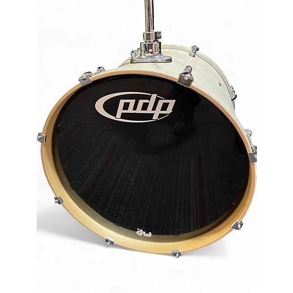 Used PDP by DW 5 Piece Mainstage Sunbleached White Drum Kit