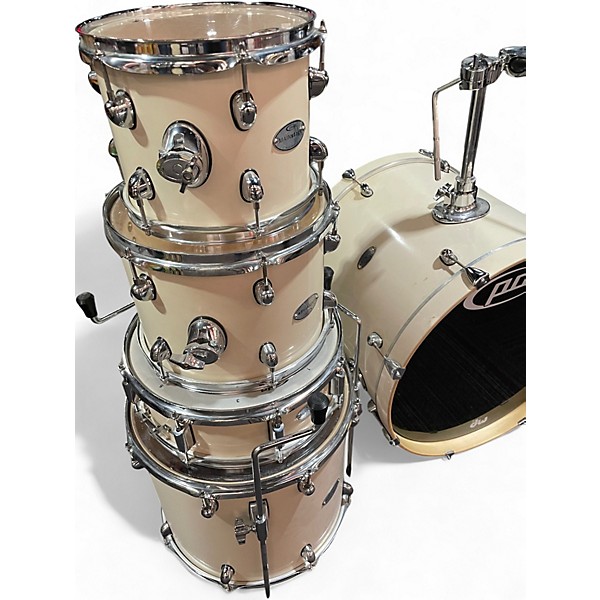 Used PDP by DW 5 Piece Mainstage Sunbleached White Drum Kit