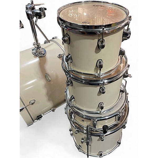 Used PDP by DW 5 Piece Mainstage Sunbleached White Drum Kit