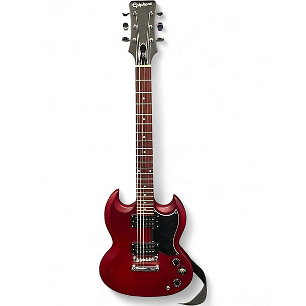 Used Epiphone SG Cherry Solid Body Electric Guitar