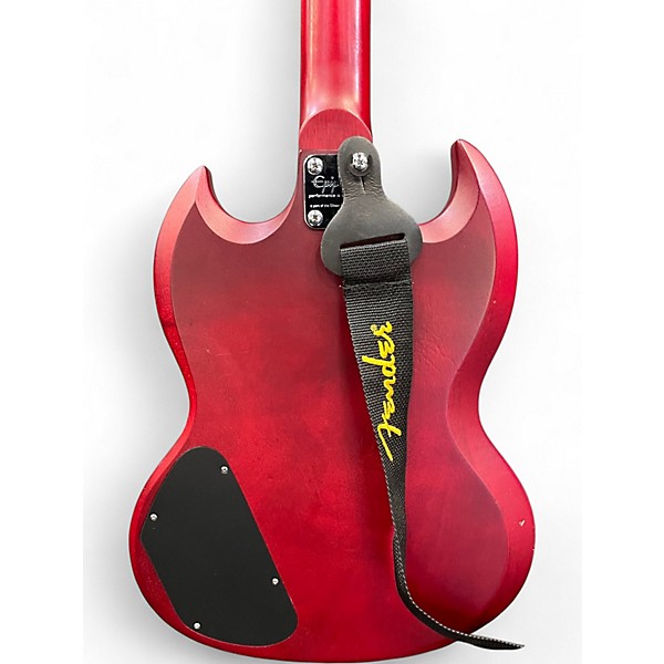 Used Epiphone SG Cherry Solid Body Electric Guitar