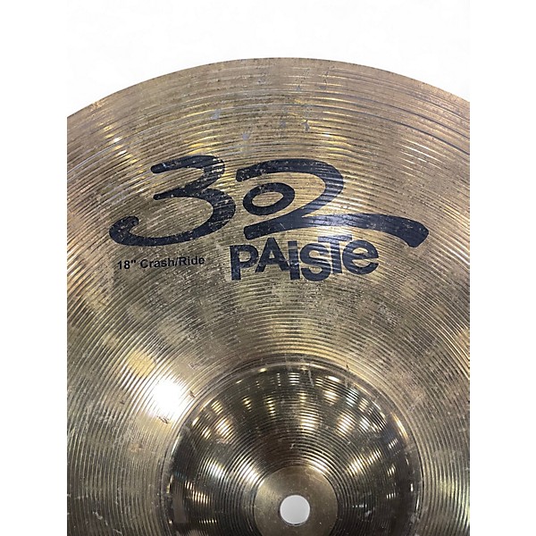 Used Paiste 18in 302 CRASH RIDE Cymbal
