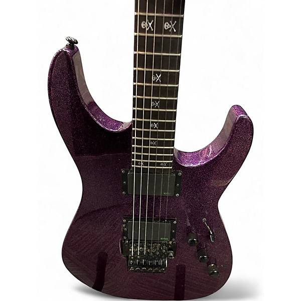 Used ESP LTD KH602 Kirk Hammett Purple Sparkle Purple Sparkle Solid Body Electric Guitar