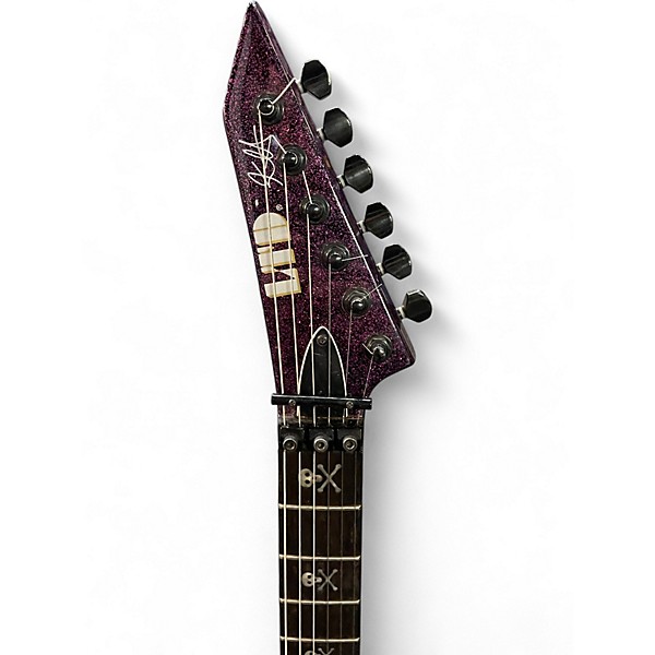 Used ESP LTD KH602 Kirk Hammett Purple Sparkle Purple Sparkle Solid Body Electric Guitar
