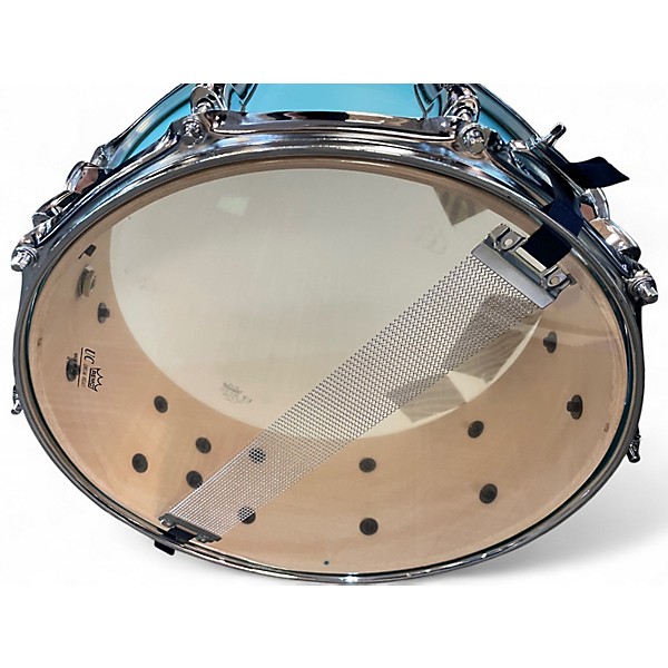 Used Yamaha 14X5 Stage Custom Snare Seafoam Green Drum