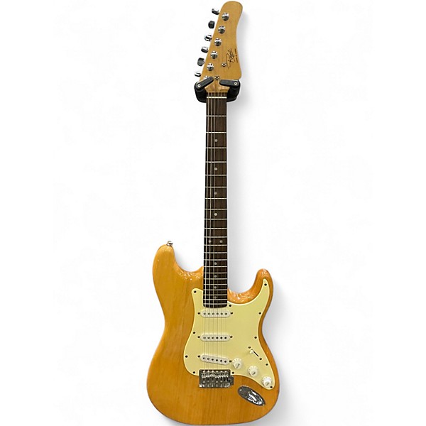 Used Regal Stratocaster style Natural Solid Body Electric Guitar