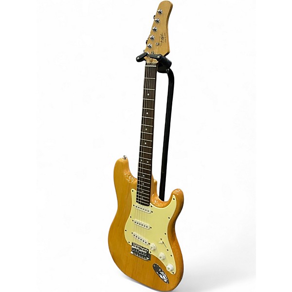 Used Regal Stratocaster style Natural Solid Body Electric Guitar