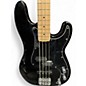Used Squier Precision Bass Black Electric Bass Guitar