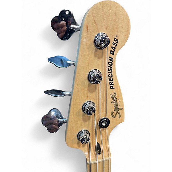 Used Squier Precision Bass Black Electric Bass Guitar