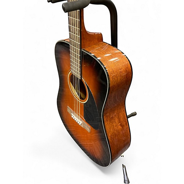 Used Fender CD60 Dreadnought LH 2 Tone Sunburst Acoustic Guitar