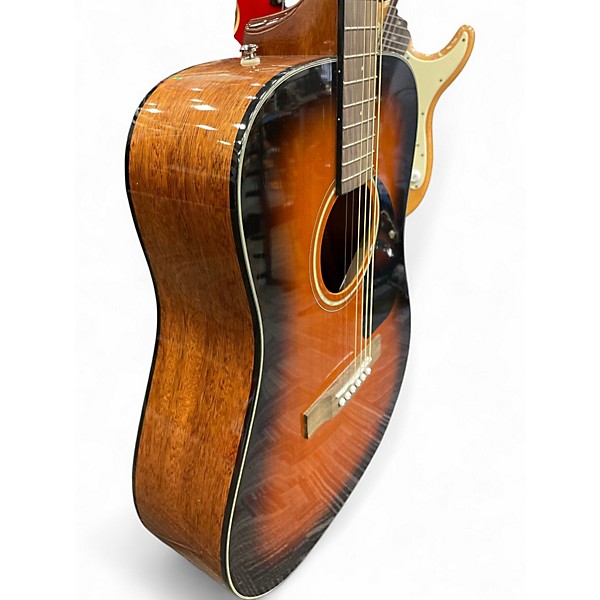Used Fender CD60 Dreadnought LH 2 Tone Sunburst Acoustic Guitar