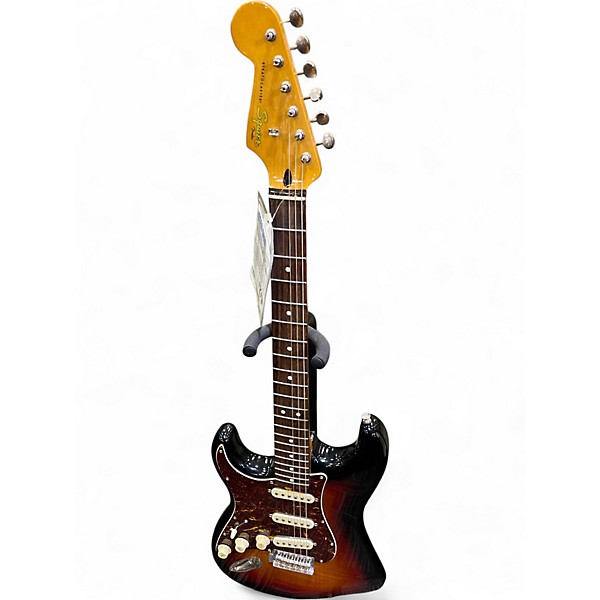 Used Squier Classic Vibe Stratocaster 60s Left-Handed 2 Color Sunburst Solid Body Electric Guitar