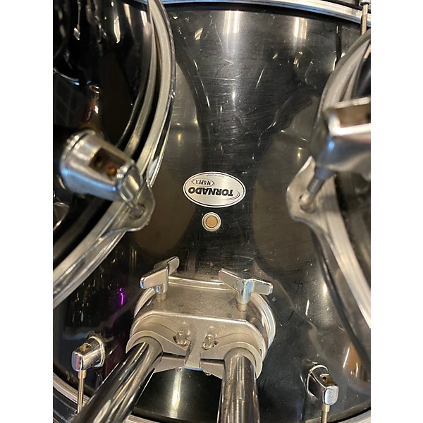 Used Mapex 5 Piece Tornado Black Drum Kit