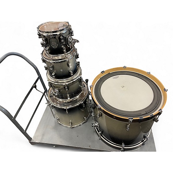 Used PDP by DW 5 Piece Concept Maple Silver to Black Fade Drum Kit