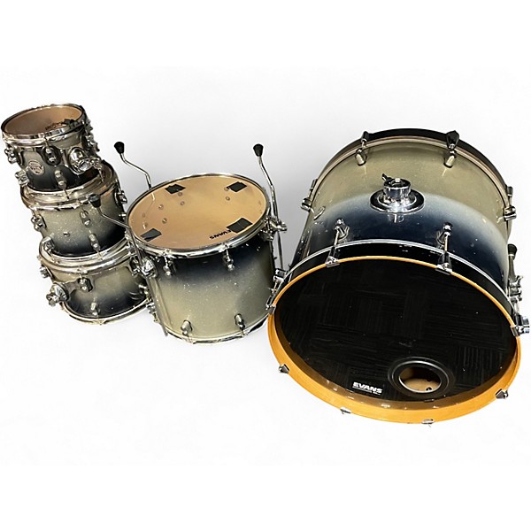 Used PDP by DW 5 Piece Concept Maple Silver to Black Fade Drum Kit