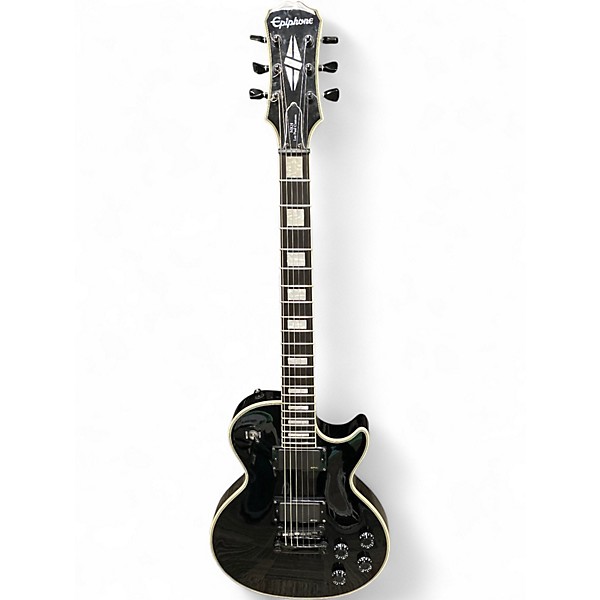 Used Epiphone MKH LES PAUL CUSTOM Black Solid Body Electric Guitar