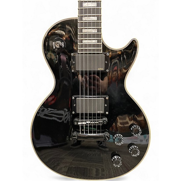 Used Epiphone MKH LES PAUL CUSTOM Black Solid Body Electric Guitar