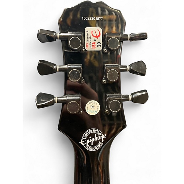 Used Epiphone MKH LES PAUL CUSTOM Black Solid Body Electric Guitar