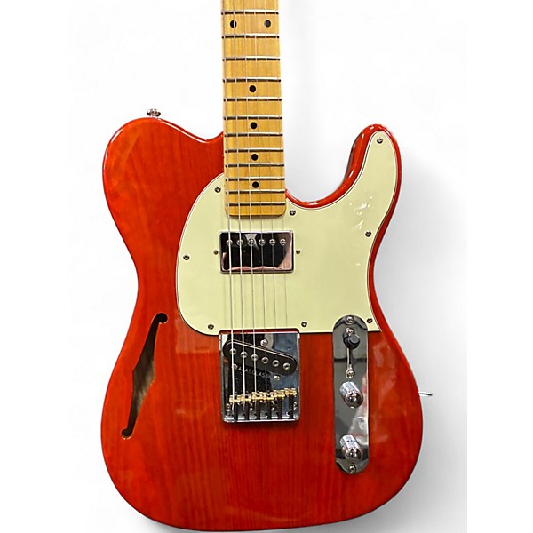 Used G&l  Tribute ASAT Bluesboy clear orange Solid Body Electric Guitar