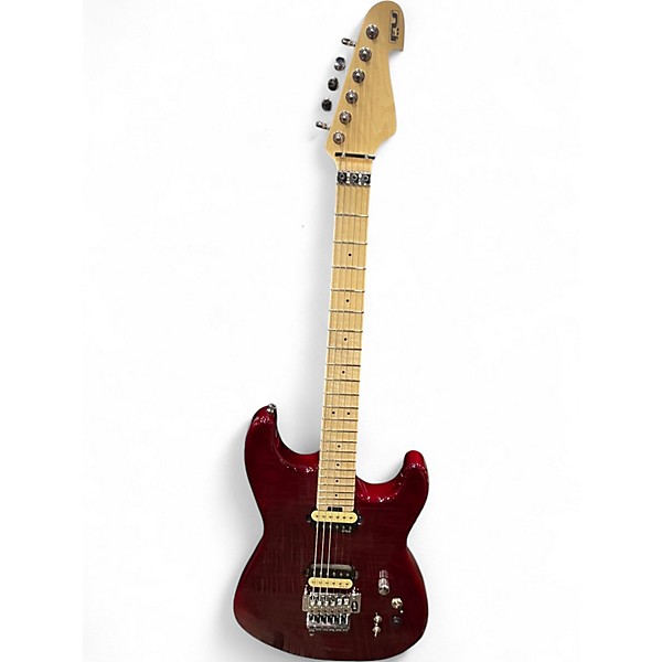 Used Fu-tone FU PRO FLAMED BURGUNDY Solid Body Electric Guitar