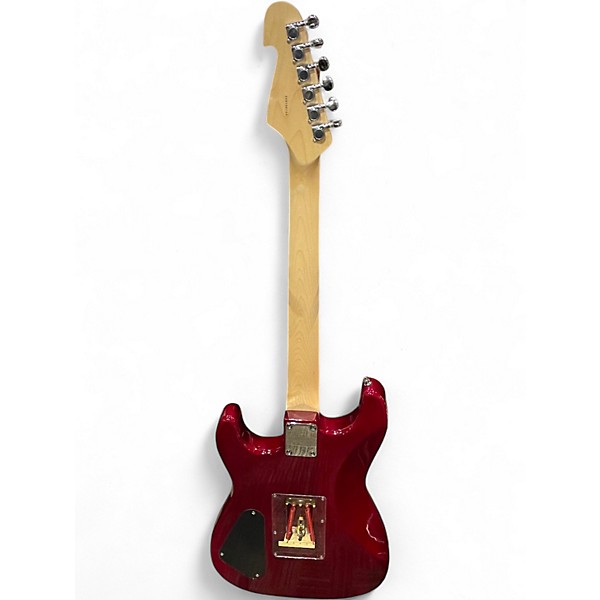 Used Fu-tone FU PRO FLAMED BURGUNDY Solid Body Electric Guitar