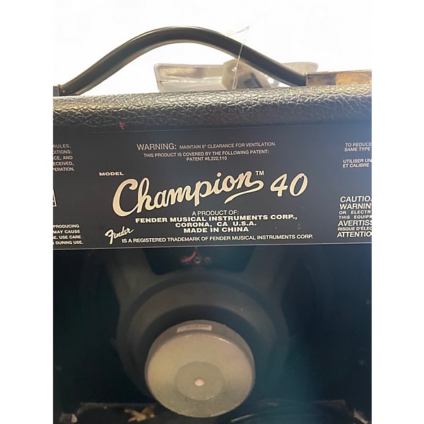 Used Fender Champion 40 Guitar Combo Amp