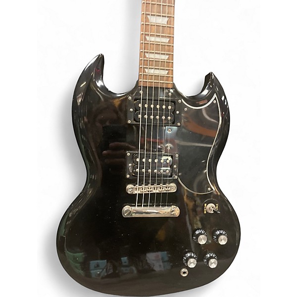 Used 2009 Epiphone SG G400 Black Solid Body Electric Guitar