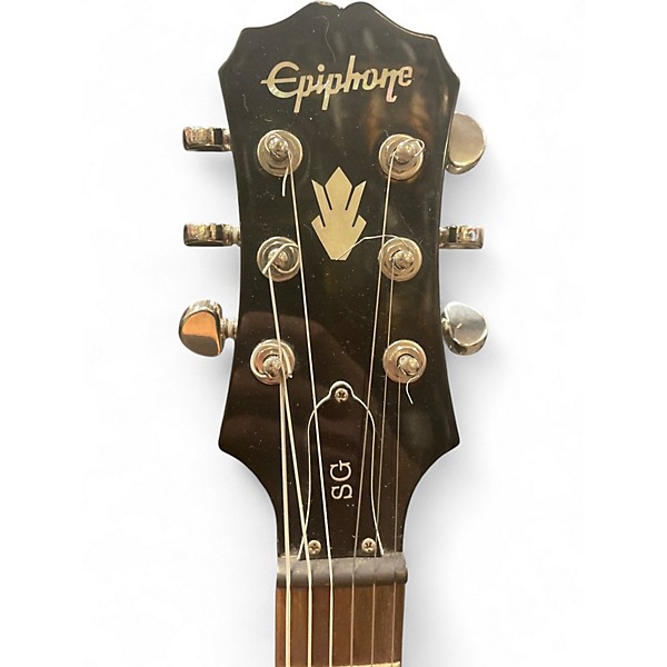 Used 2009 Epiphone SG G400 Black Solid Body Electric Guitar