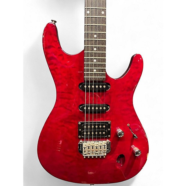 Used Ibanez SA260FM SA Series Trans Crimson Red Solid Body Electric Guitar
