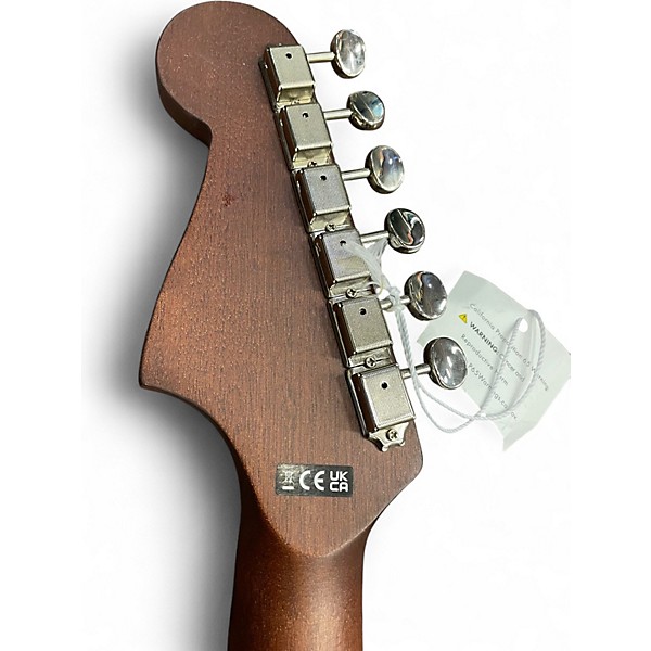 Used Fender Malibu Player White Acoustic Electric Guitar