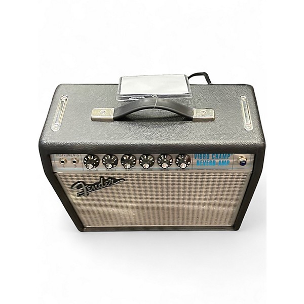 Used Fender 68 Custom Vibro Champ Reverb 120V Tube Guitar Combo Amp
