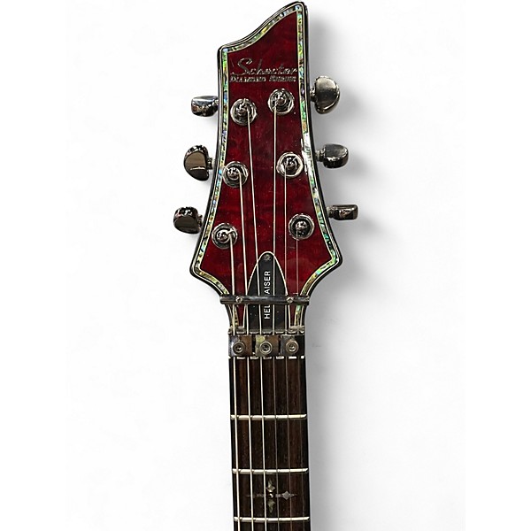 Used Schecter Guitar Research HELLRAISER C1 FR Black Cherry Solid Body Electric Guitar