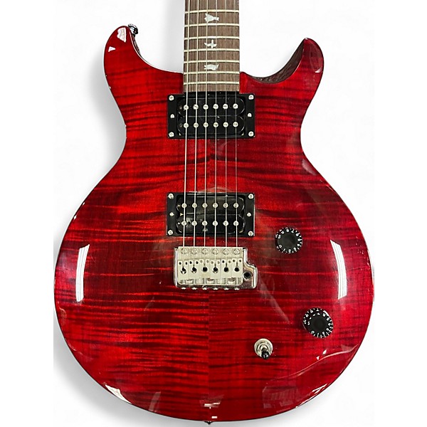 Used PRS Carlos Santana Signature SE Trans Red Solid Body Electric Guitar