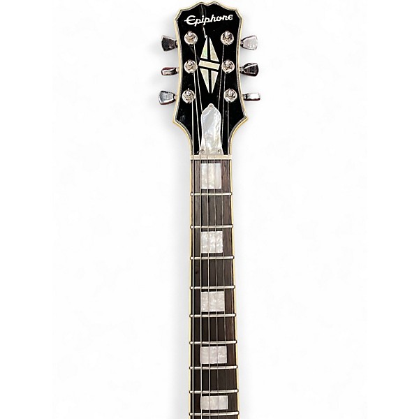 Used Epiphone Les Paul Custom Silverburst Solid Body Electric Guitar