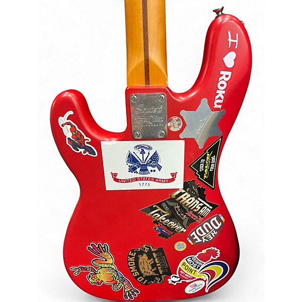 Used Fender 40TH ANNIVERSARY P BASS Fiesta Red Electric Bass Guitar