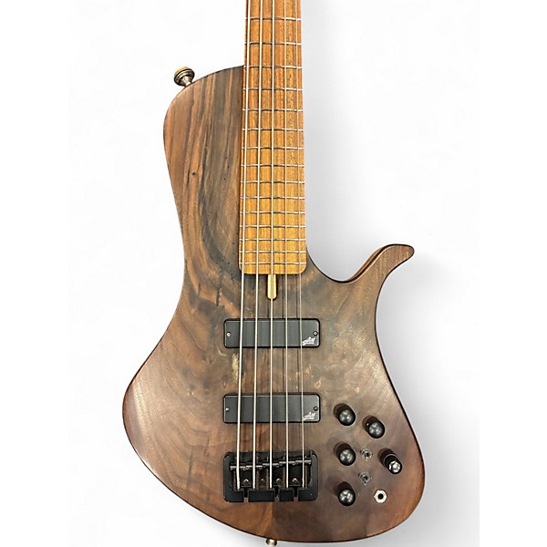 Used Utrera Prestige Model 5 Walnut Electric Bass Guitar