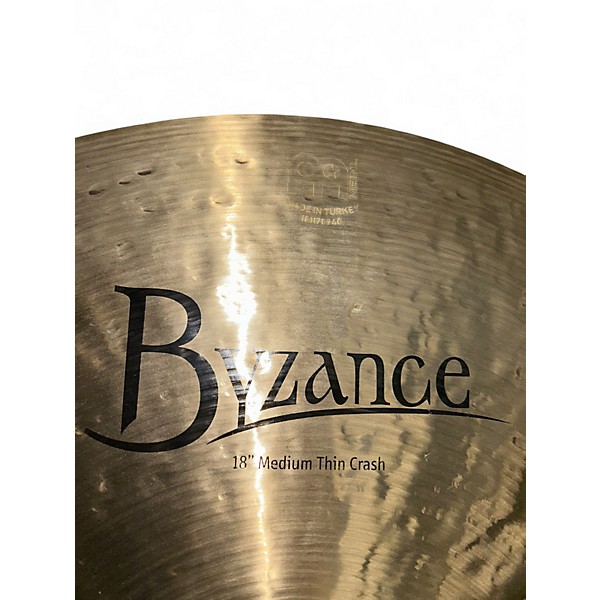Used MEINL 18in Byzance Traditional Medium Thin Crash Cymbal
