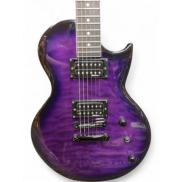 Used Jackson JS22Q MONARKH Trans Purple Solid Body Electric Guitar