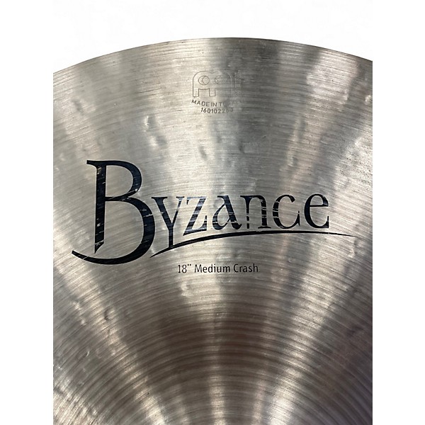 Used MEINL 18in Byzance Medium Crash Cymbal