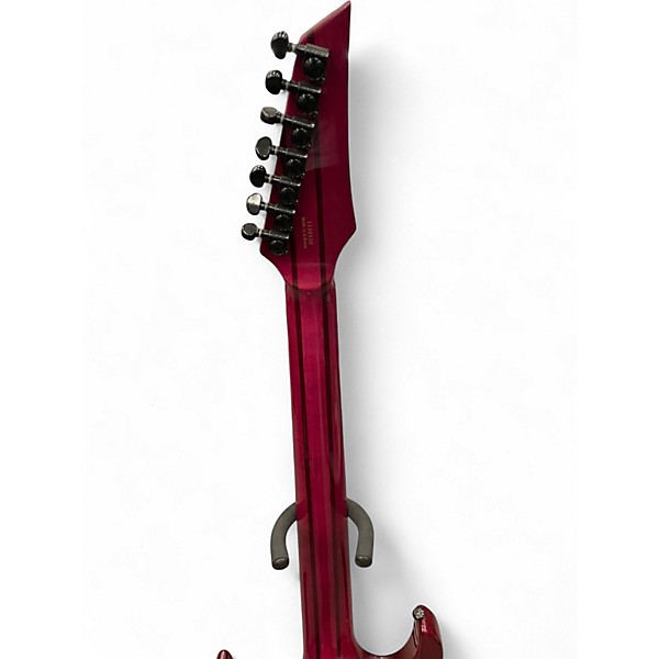 Used Agile PRO 7 STRING Trans Purple Solid Body Electric Guitar