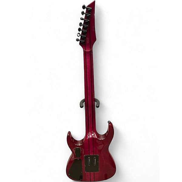 Used Agile PRO 7 STRING Trans Purple Solid Body Electric Guitar