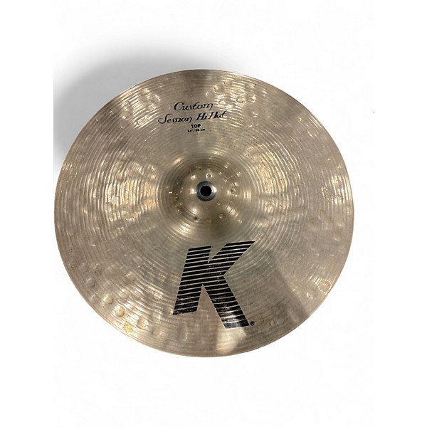 Used Zildjian 14in K Custom Session Hi Hat Pair Cymbal