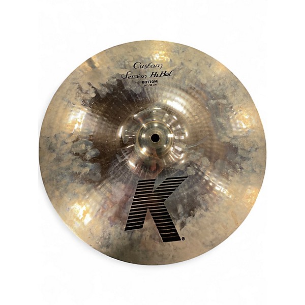 Used Zildjian 14in K Custom Session Hi Hat Pair Cymbal