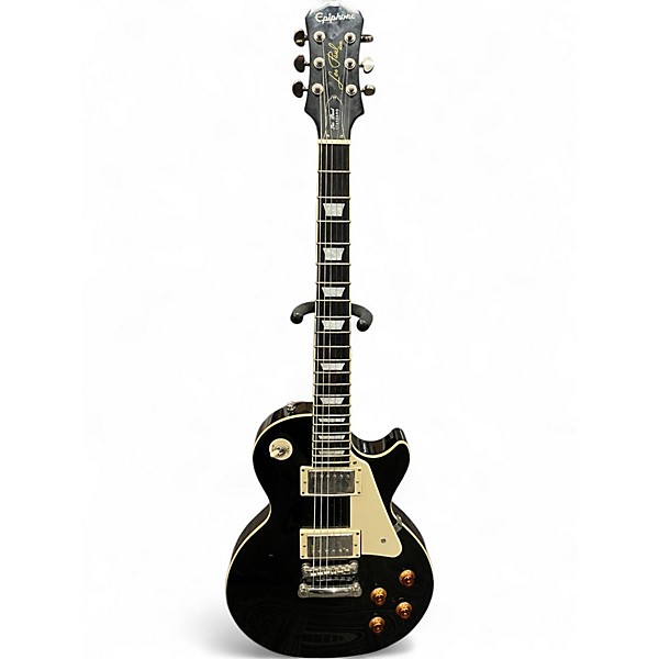 Used Epiphone Les Paul Standard Ebony Solid Body Electric Guitar