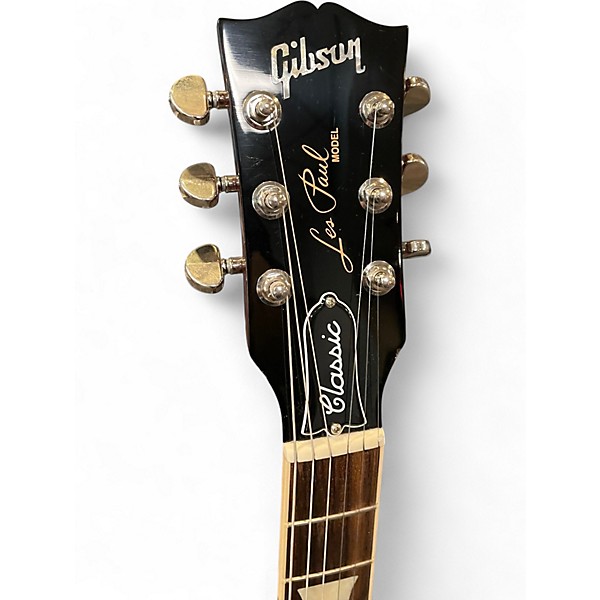 Used Gibson Les Paul Classic Transparent Cherry Solid Body Electric Guitar