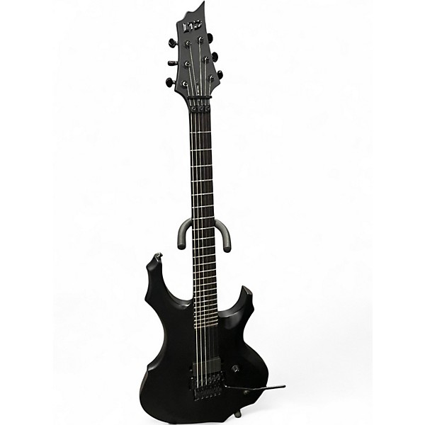 Used ESP LTD BLACK METAL F SERIES Black Solid Body Electric Guitar
