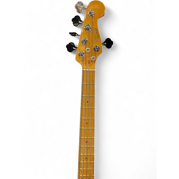 Used 2022 Fender American Professional II Precision Bass V Blue Burst Electric Bass Guitar