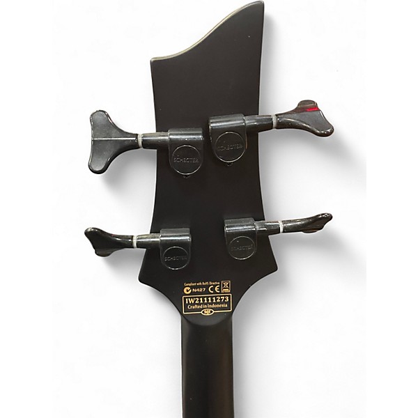 Used Schecter Guitar Research STEALTH 4 Black Electric Bass Guitar