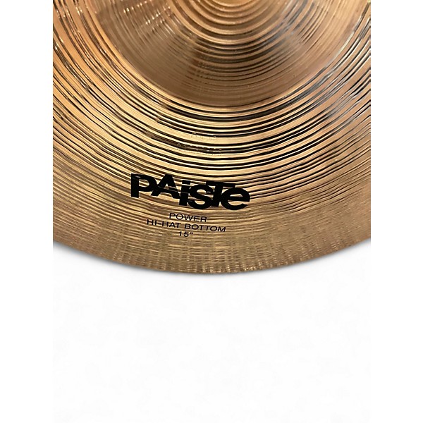 Used Paiste 15in Alpha Sound Edge Hi Hat Pair Cymbal