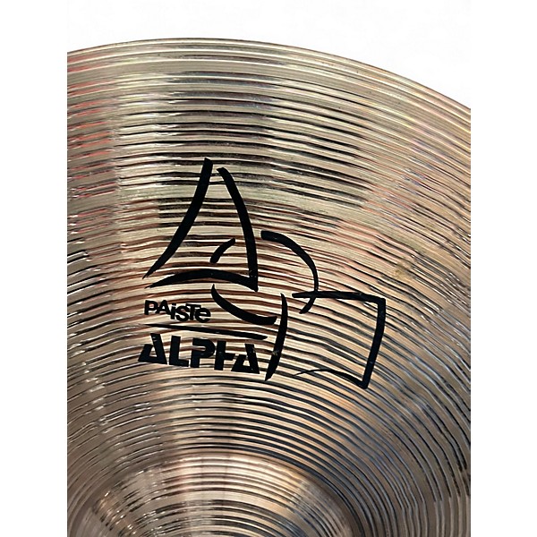 Used Paiste 15in Alpha Sound Edge Hi Hat Pair Cymbal